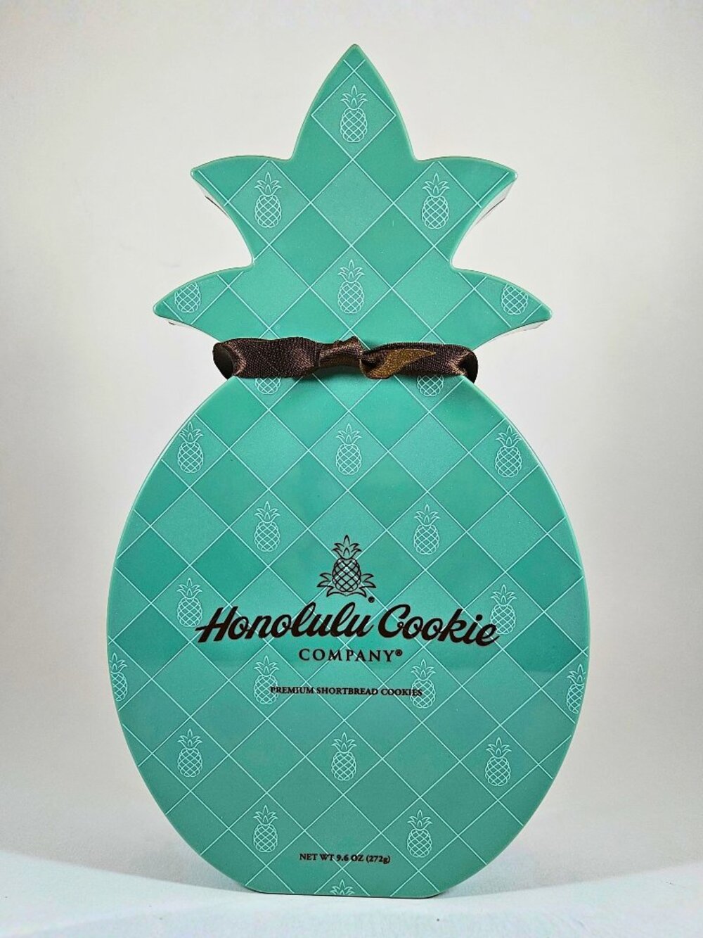 Honolulu Cookie Company Pineapple Container (Empty) Plastic 10" x 6" x 2" LN